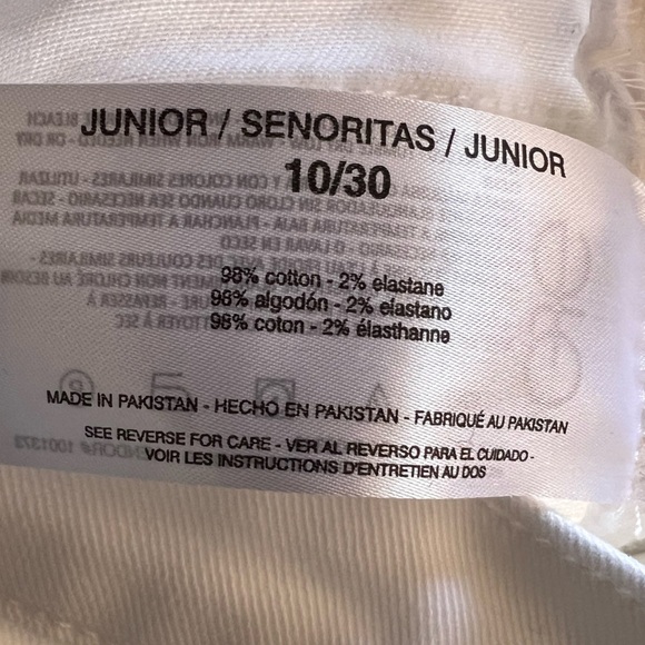 Ella Moss White High Rise Slim Straight Ankle Jeans Size 10/30 - Picture 12 of 12